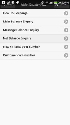 Sim Enquiry Numbers android App screenshot 1